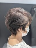 ミセスショート×くせ毛活かし×楽ちんスタイル