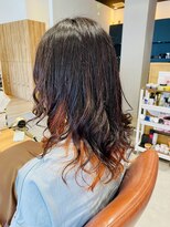 リベア トウキョウ 東大島店(Rever Tokyo)&nbsp;インナーカラー/オレンジ/似合わせカット[東大島/東大島駅]