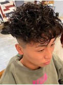 外国人風カールスタイル　大阪barber