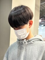 エルマーク(L-MARK) 黒髪マッシュナチュラルマッシュメンズヘア韓国ツーブロック