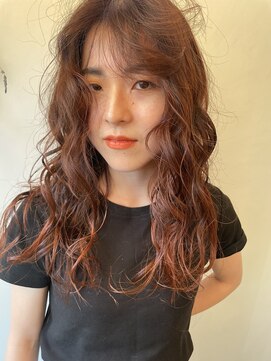 ヘアメイク エイト キリシマ(hair make No.8 kirishima) オレンジブラウン
