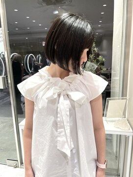 マイル 渋谷(mile) 顎ラインのミニボブ