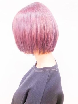 サロン ウナ(Salon una) ボブ　ピンク