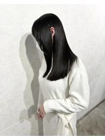 キュア 表参道(CURE) 黒髪/グレージュカラー/ココアベージュ/ヘルシーロング/表参道