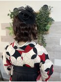 袴着付けとボブアレンジ【袴/浴衣/七五三/立川/立川/浴衣】