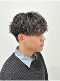 波巻きスパイラルパーマメンズマッシュツイストスパイラルパーマ