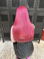 ヲタク(wotaku.)&nbsp;ビビットピンクカラーアクセントピンクハイトーンロング