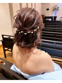 綺麗めハーフアップ