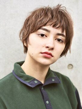 アンドレイ 表参道(andrey) デザインカラー/レイヤーカット/ウェットヘア/オリーブベージュ