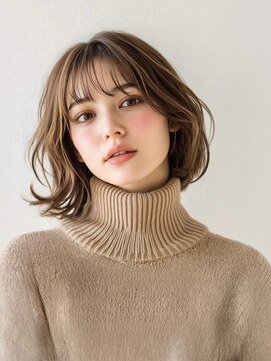 ピリオド(period.) 小顔カット/ナチュラルボブ/外はね くびれ ワンレン