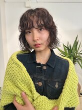 セーヌ(CEINE) アプリコットオレンジショートボブウルフレイヤー髪質改善小顔