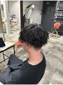 波巻きパーマ