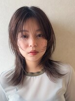 エン(en,)&nbsp;レイヤーカット/ウルフレイヤー/シアーグレージュ