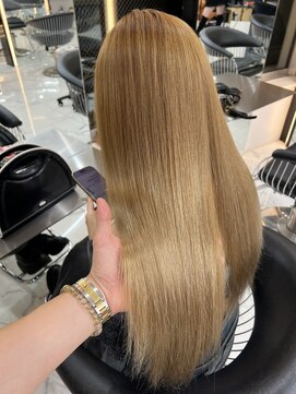 ラピス 渋谷本店(Lapis) ミルクティーベージュ/髪質改善/ウェーブヘア/ブリーチなし