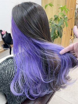 ランプ(Lamp) 白髪ぼかしにも◎バレイヤージュカラー ビフォアー&アフター