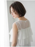 透明感シースルーボブ
