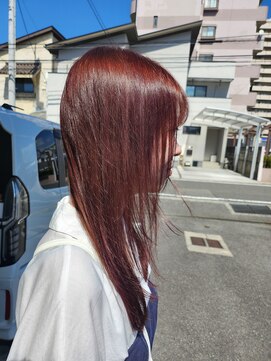 エーガール美容室(A-girl) ピンクブラウンカラー