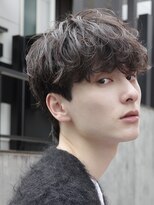 フィフス 原宿(fifth)&nbsp;原宿緩めシャドウパーマルーズメンズカットラウンドマッシュ30代