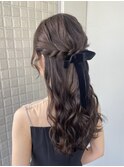 【亜衣莉】結婚式ヘア/横浜ヘアアレンジ/ゆるふわ/ハーフアップ