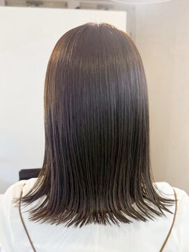 ミルヘアデザイン(mil hair design) 縮毛矯正　質感ストレート　髪質改善カラー　顔まわり　ブリーチ