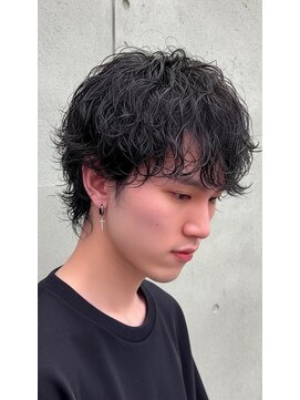 アッシュ 桜木町店(Ash) 無造作シャドウパーマ｜動き×束感が出る大人メンズパーマ横浜