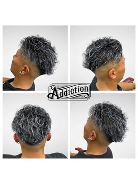 アディクション(Addiction) スキンフェード×ホワイトメッシュ