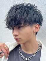 アイビーズ(IVYS)&nbsp;ツイストシャドウパーマラウンドマッシュダークブラウン