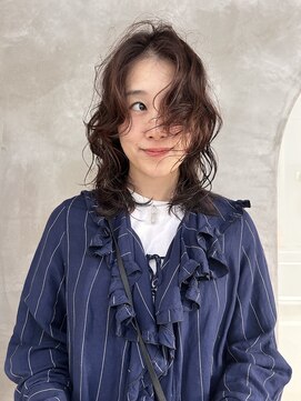 シム 千葉(sim) オレンジカラー　stylist  nana 【千葉駅】