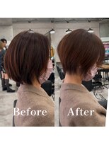アロ 大阪梅田(alo) ショートカットBeforeAfter