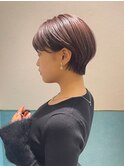 ハンサムショート/丸みショートボブ/20代30代40代50代/顔周り