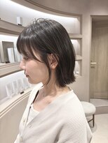 エレノア 静岡店(Eleanor) 【八重津】耳掛けも可愛い!外ハネボブ×透明感グレージュ