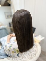 ウミネコ美容室 センター北hanare店(Umineko美容室)&nbsp;艶めくナチュラルベージュのまとまりヘア