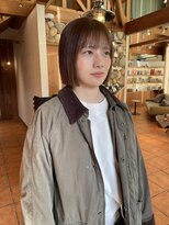 ラパンセベージュ(LA PENSEE BEIGE)&nbsp;LAPENSEE/beige/奥村/ぱつっとボブ