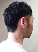 トップも短め、さっぱりツーブロック