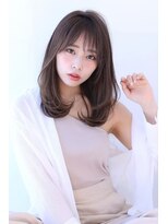 オーロ 宝塚店(ORO)&nbsp;ローライトココアブラウン大人かわいいゆるふわフリンジウェーブ