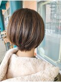 【CINQ】大柳 カットでまとまるショートボブ