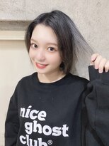 サロンドミルク 原宿(salon de MiLK)&nbsp;【salon de MiLK 原宿】ショートボブ×シルバーラベンダー