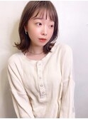 〇シンプル 外ハネミディ
