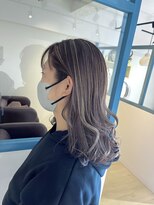 ラソニシカサイ(Lazo nishikasai)&nbsp;ハイライトラベンダーグレージュロング