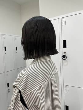 サンド 大阪梅田(sand) @eri_sand_切りっぱなしボブ/美髪/ピンクブラウン[大阪梅田]