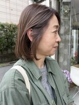 ザレミー(THE REMMY)&nbsp;白髪ぼかしハイライト/グレイヘア/脱白髪染め/大人ボブ