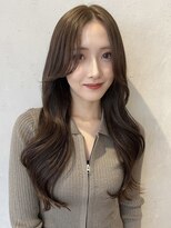 ノイ(noi) 顔周りレイヤーカットグレージュカラーくびれボブベージュカラー