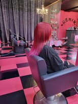 リミックス(REMIX by Love hair KING OF PRINCESS HAIR&EXTENTION)&nbsp;原色派手髪　カラーバター　原色レッド　原色パープル