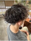 波巻きパーマ
