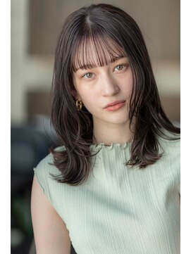 エースハバナ 渋谷(1 HAVANA) 大人かわいい／20代30代／バングカット／ダークオリーブ