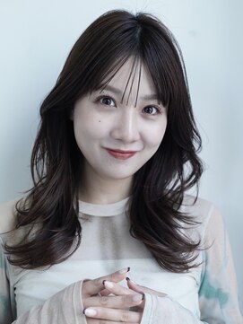 ケーツー エソラ池袋店(K-two) 外はね×くびれ×ミディ*セミロングヘア*白髪染め*30代40代50代