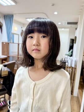 ディープ(Deep) キッズカット　ボブ　女の子　子ども　レイヤーカット　小学生