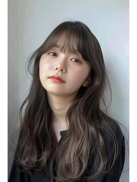 ルアナ(Luana) 韓国風顔まわりアッシュグレージュ