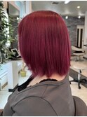 丸みショートヘアミルクティーベージュピンクベージュブリーチ