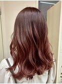 【ピンクブラウングラデーション】池袋美容室